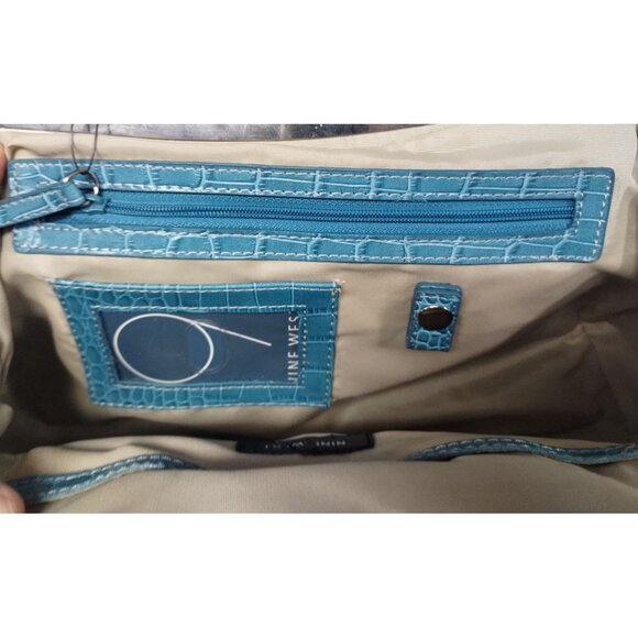 Nine West Women's Teal Purse/Handbag/Shoulder Bag SKU 2623 - Picture 9 of 11